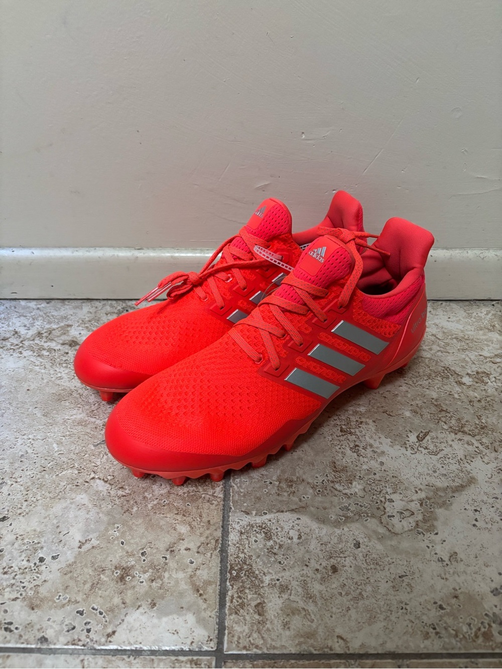 Adidas Ultraboost Football Cleats 'Solar Red' JP7411, Men’s Size 13